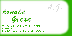 arnold grexa business card